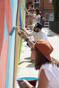 La Universidad Nebrija y el colectivo Boa Mistura realizan una intervención urbana en el distrito de Tetuán 