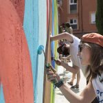 La Universidad Nebrija y el colectivo Boa Mistura realizan una intervención urbana en el distrito de Tetuán